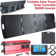 200W Portable Foldable Solar Panel Kit Solar Charger for Rv Camping Home