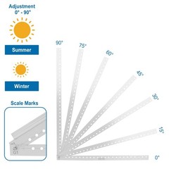 2 Sets 45″ Solar Panel Mount Brackets for 100-400 Watts Solar Panel with Enha…