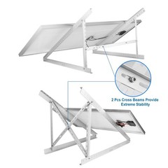 2 Sets 45″ Solar Panel Mount Brackets for 100-400 Watts Solar Panel with Enha…