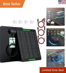 Advanced 12V Solar Panel Charger – 20W Waterproof with Multiple Safety Features