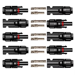 5 Pairs/Lot Solar Connectors with 2Pcs Spanner Waterproof Solar Panel Connector