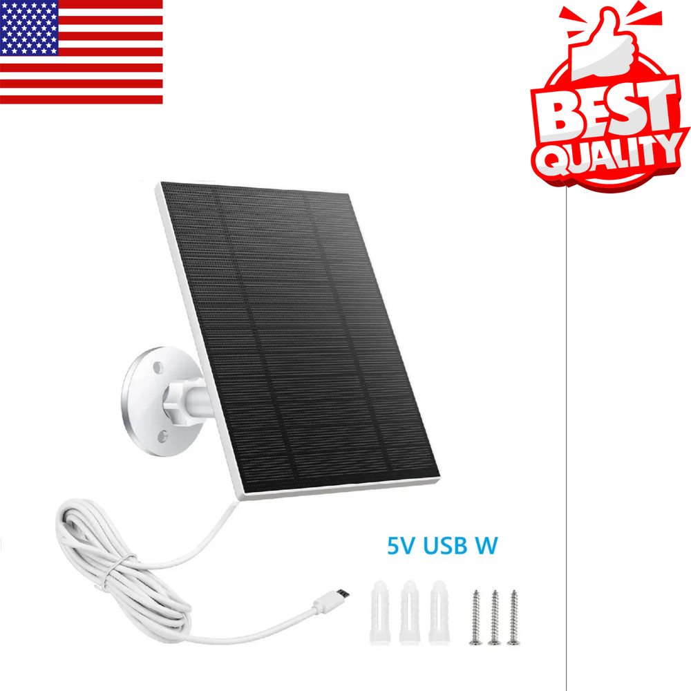 10W 5V Solar Battery Charger For Security Camera Portable Solar Power Panel