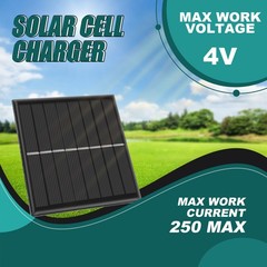 1W 4V Rechargeable AA Battery Solar Cell With Base For 2xAA Batteries6909