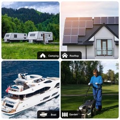 Solar Panel Kit 50W with 10A Charge Controller Monocrystalline Solar Panel Ki…
