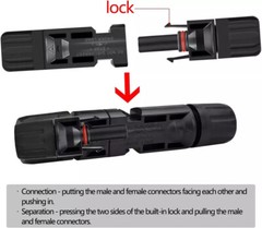 5-100Pairs Solar Panel Cable Wire Connectors Kit Male& Female Waterproof Adapter