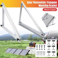 28 in Solar Panel RV Tilt Mount Brackets kit Roof Surface Adjustable Stand Rack