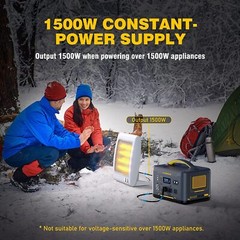 VTOMAN Jump 1500X Portable Power Station 1500W, 828Wh LiFePO4 Battery Generator