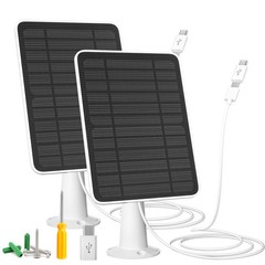 Solar Panel Charger Compatible with Reolink Argus 2E/Eco Ultra/Go PT Plus/Go …