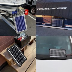 «12 Volt Battery Charger Solar Powered Panel for Car Dump Trailer Boat Marine 12