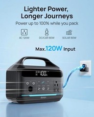 Portable Power Station 600W(1200W Surge) – 288Wh Solar Generator LiFePO4