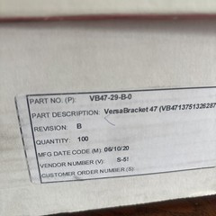 NEW BOX OF 100 S-5! VERSABRACKET 47 VB47 VB47-29-B-0 SOLAR PANEL CLAMP