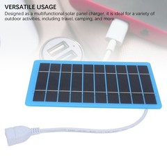 5W 5V Solar Panel Monocrystalline Silicon Efficient Charging Lightweight Po SSFA