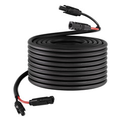 100FT Solar Panel Extension Cable 10AWG PV Wire IP67 w/ Male Female Connectors