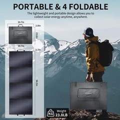 400W Portable Solar Panels CPC Material 3m 40V MC4 Cable & XT60 Anderson DC