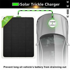 22W Solar Panel Kits 12V Trickle Battery Outdoor Charger Maintainer Boat RV Car