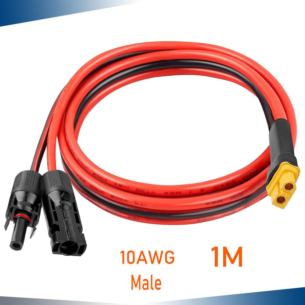 10 AWG XT60 Male Connector Adapter to Solar Extension Cable Battery Cable