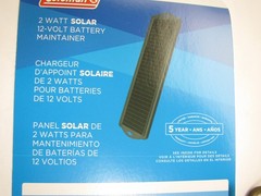Coleman 58012 2 Watt 2W Solar Panel Battery Maintainer For Charger