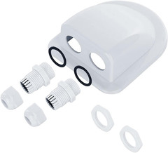 Solar Cable Entry Gland, Waterproof Solar Double Cable Connector Cover Solar Pho