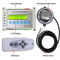 Dual DIY Axis Solar Tracking Tracker Kit W/ 14″ Linear Actuator W/ Anemometer