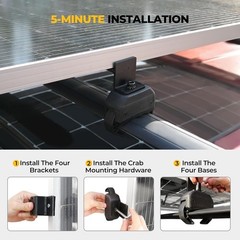 Versatile Solar Panel Brackets for Vehicles