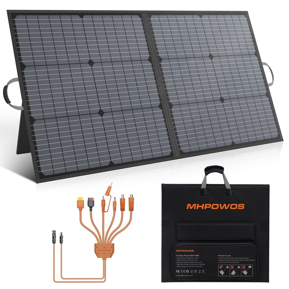 110 220 400 watt Solar Panel Folding for BLUETTI Portable Power Station AC180