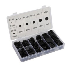 Assorted Size Rubber Grommets Set for Wire Routing and Protection Pack of 200