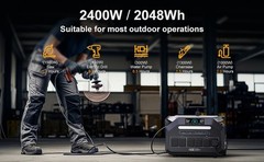 Solar Generator Peak 5000W LiFePO4 2400W 2048Wh P2400 Portable Power Station IEE