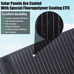 200W Portable Solar Panel for Power Station, ETFE Foldable Solar Panel Charger