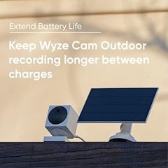 Solar Panel – Compatible with Cam Outdoor v1/v2 and Battery Cam Pro,