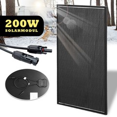 200W Solar Panel Mono 18V Battery Charging RV Home Caravan Boat Off-Grid Gardens