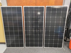 3X RICH SOLAR 200 Watt 24 Volt Moncrystalline Solar Panel RS-M200, Tested, Read