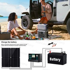 10000W Power Inverter Solar Generator With 300W Solar Panel Home Complete Set