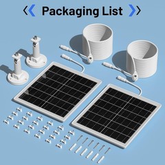 Adjustable Wall Mount Solar Panel for Arlo, 2 Pack