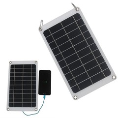 Monocrystalline 10W 5V Solar Panel USB Charger for Outdoor Mobile Phone Use