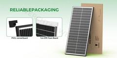 4Pack 100 Watt (400W) Bifacial N-Type Solar Panel 18BB Mono 12V/24V Sunshed home