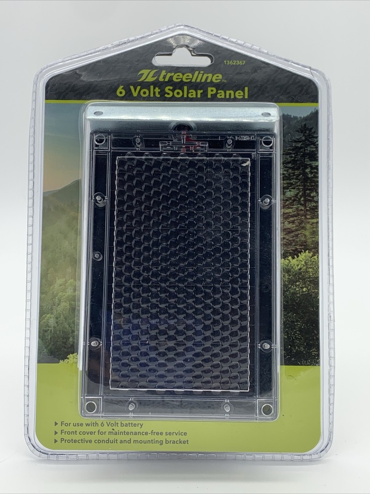 Treeline Solar Panel 6 Volt Outdoor Solar Panel 1362367 For Rechargeable Battery