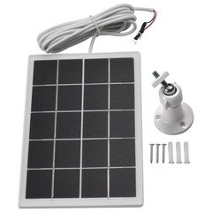 5V Solar Panel Waterproof Solar Charger for Ring Video Doorbell 3W – 1 PACK