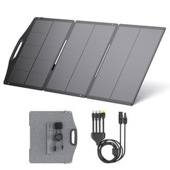 BigBlue 150W Portable Solar Panels with Kickstands, IP68 Waterproof Solar Cha…