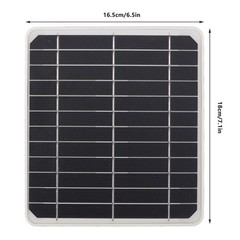Hot 20W Solar Panel With USB TYPE C DC Port Waterproof 5V 2A Portable Solar