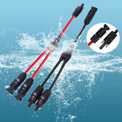 Solar Panel Y Branch Parallel Connectors Adapter Cable Wire Connection Extension