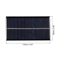 Mini Solar Cell Panel 6V 160mA 0.96W 110mm x 60mm 1pc
