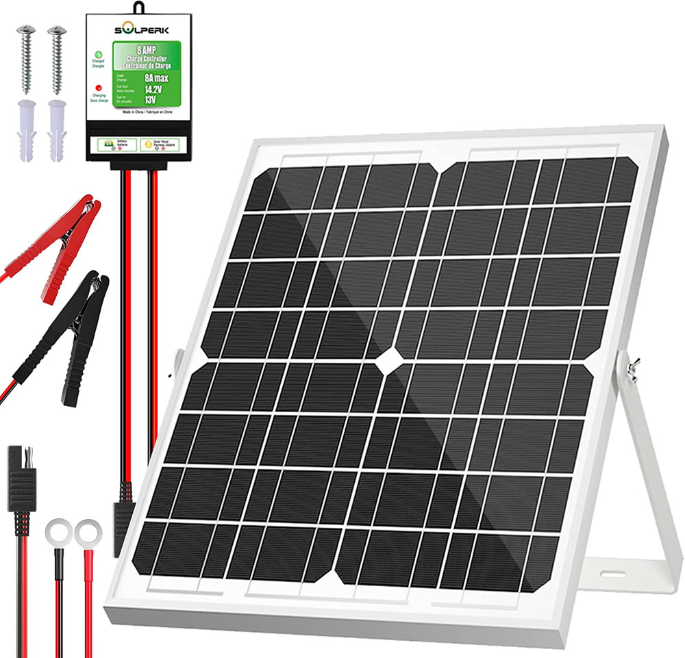 Solar Panel Kit – 20W 12V Battery Trickle Charger Maintainer for Boat Car RV