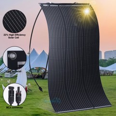 100W Watt 12V Monocrystalline Solar Panel 12BB Cell For Home RV