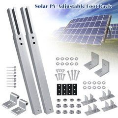 2pcs Solar Panel PV Mounting Brackets Kit System Aluminum Alloy Adjustable Tilt
