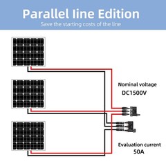 Witproton Solar Branch Connector IP68 1500V FMM+MFF, Y Connector for Parallel…