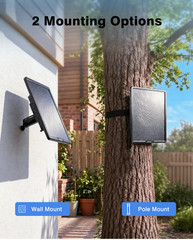 25000mAh 20W Solar Panel Kit 360° Mount for Security Trail Cameras WIFI Bridge