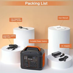 SBAOH 300W Portable Power Station 296Wh 80000mAh Solar Powered Generator New
