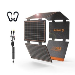 60W Foldable Solar Charger USB C PD3.0 QC3.0 DC Output