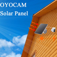 2 Pack Solar Panels Compatible with WYZE Battery Cam Pro, Solar Panels