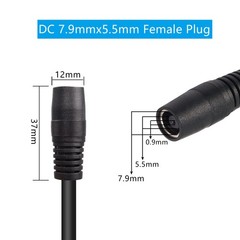 DC 8mm to XT60 Power Cable, 5Ft DC7909 7.9mm x 5.5mm Female to XT-60 Male Ada…